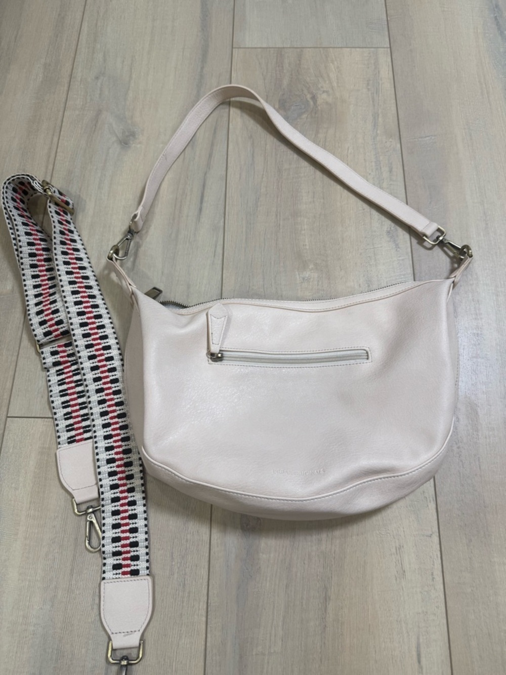 Urban Originals Beige Shoulder Bag with Patterned Detachable Strap - Picture 5 of 5